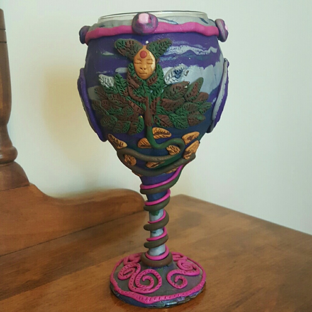 Fairie Tree Wine Glass
